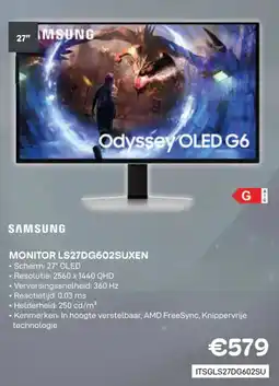 CompuDeals Samsung Monitor LS27DG602SUXEN aanbieding