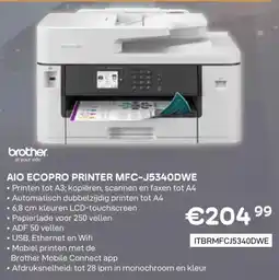 CompuDeals brother at your side AIO ecopro Printer MFC-J5340DWE aanbieding