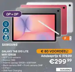 CompuDeals Samsung Galaxy Tab S10 Lite wiFi aanbieding