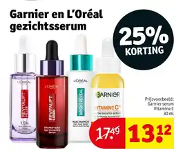 Kruidvat Garnier en L’Oréal gezichtsserum aanbieding