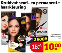 Kruidvat 2 x kleuring man bruin aanbieding