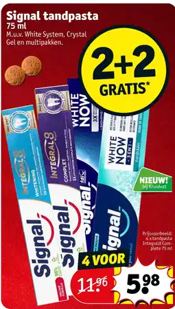 Kruidvat Signal tandpasta aanbieding
