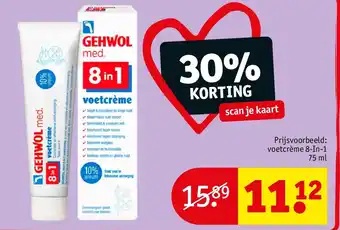 Kruidvat voetcrème 8-In-1 75 ml aanbieding