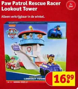 Kruidvat Paw Patrol Rescue Racer Lookout Tower aanbieding