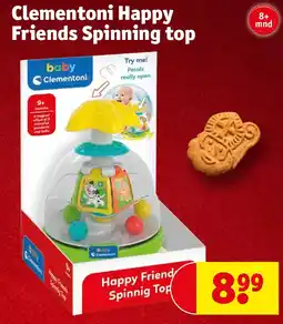 Kruidvat Clementoni Happy Friends Spinning top aanbieding