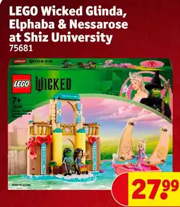 Kruidvat LEGO Wicked Glinda, Elphaba & Nessarose at Shiz University aanbieding