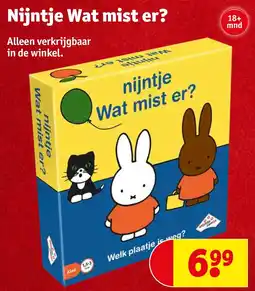 Kruidvat Nijntje Wat mist er? aanbieding