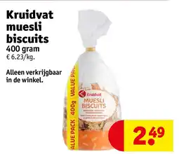 Kruidvat Kruidvat muesli biscuits aanbieding