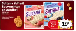 Kruidvat Sultana Yofruit Bosvruchten en Aardbei aanbieding