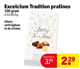 Kruidvat Excelcium Tradtion pralines aanbieding