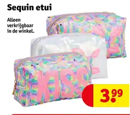 Kruidvat Sequin etui aanbieding