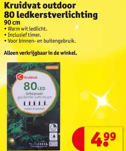 Kruidvat Kruidvat outdoor 80 ledkerstverlichting aanbieding