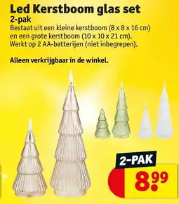 Kruidvat Led Kerstboom glas set aanbieding