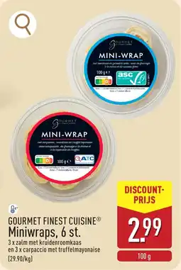 ALDI Gourmet finest cuisine miniwraps aanbieding