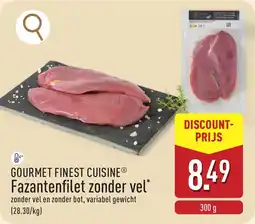 ALDI Gourmet finest cuisine fazantenfilet zonder vel aanbieding