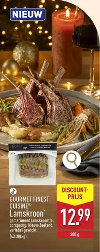 ALDI Gourmet finest cuisine lamskroon aanbieding