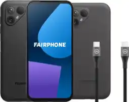 Coolblue Fairphone 5 256GB Zwart 5G + Accessoirepakket aanbieding