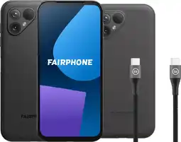 Coolblue Fairphone 5 256GB Zwart 5G + Accessoirepakket aanbieding