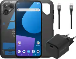 Coolblue Fairphone5 256Go Transparent 5G + Pack d'Accessoires aanbieding