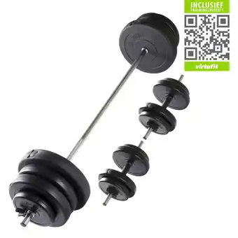 Decathlon Verstelbare Halterset - Dumbbellset - 60,5 kg - Zwart aanbieding