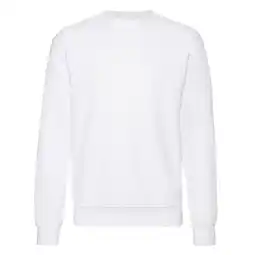 Decathlon Heren Klassiek Ingelegd Sweatshirt (Wit) aanbieding