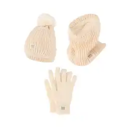 Decathlon Thermoset dames - Handschoenen/Muts/Nekwarmer - Off White - Onesize aanbieding