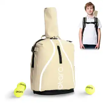 Decathlon Kinderen tennisrugzak met schoencompartiment | Kinderen 19L - Beige aanbieding