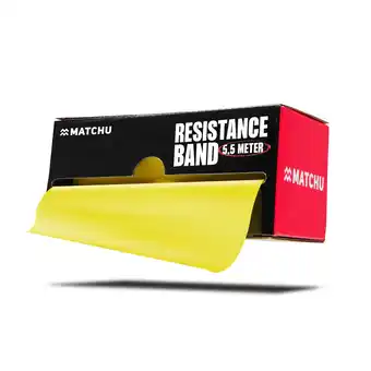 Decathlon Weerstandsband 5,5 meter - geel aanbieding