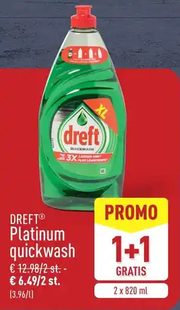 ALDI Dreft Platinum quickwash aanbieding