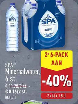 ALDI SPA Mineraalwater aanbieding