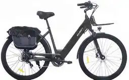 Decathlon Stads- en langeafstandsfiets CLOOT HELSINKI 700 elektrisch 470Wh, grijs aanbieding