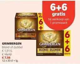 Spar Grimbergen Blond of Dubbel aanbieding