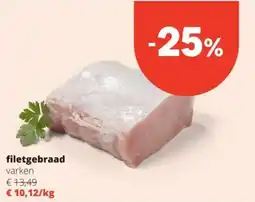 Spar Filetgebraad Varken aanbieding