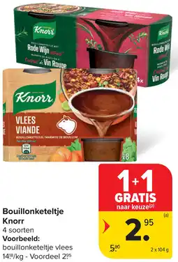 Carrefour Bouillonketeltje Knorr aanbieding