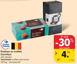Carrefour Pralines en Truffels Carrefour aanbieding