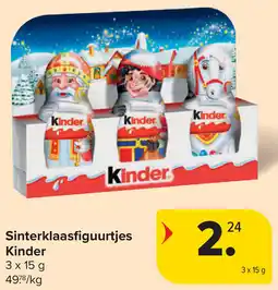 Carrefour Sinterklaasfiguurtjes Kinder aanbieding
