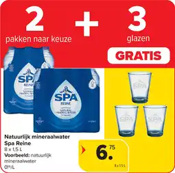 Carrefour Natuurlijk Mineraalwater Spa Reine aanbieding