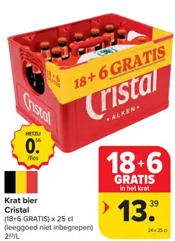 Carrefour Krat Bier Cristal aanbieding