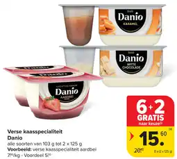 Carrefour Verse Kaasspecialiteit Danio aanbieding