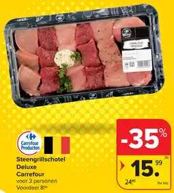 Carrefour Steengrillschotel Deluxe Carrefour aanbieding