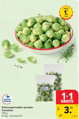 Carrefour Schoongemaakte Spruiten Carrefour aanbieding