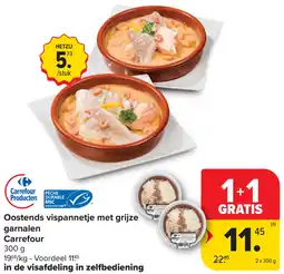 Carrefour Oostends Vispannetje met Grijze Garnalen Carrefour aanbieding