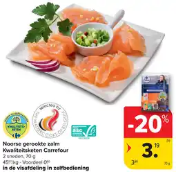 Carrefour Noorse Gerookte Zalm Kwaliteitsketen Carrefour aanbieding