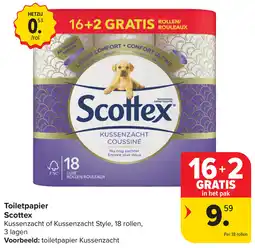Carrefour Toiletpapier Scottex aanbieding
