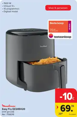 Carrefour Moulinex Easy Fry EZ245H20 aanbieding
