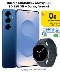 Carrefour Bundle Samsung Galaxy S25 5G + Galaxy Watch8 aanbieding