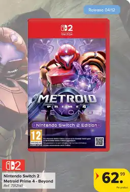 Carrefour Nintendo Switch 2 Metroid Prime 4 Beyond aanbieding