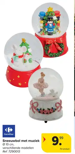 Carrefour Sneeuwbol met Muziek aanbieding