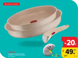 Carrefour Tefal 3 Delige set Ingenio Delight aanbieding