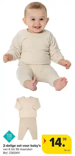 Carrefour 2-delige set voor baby's aanbieding